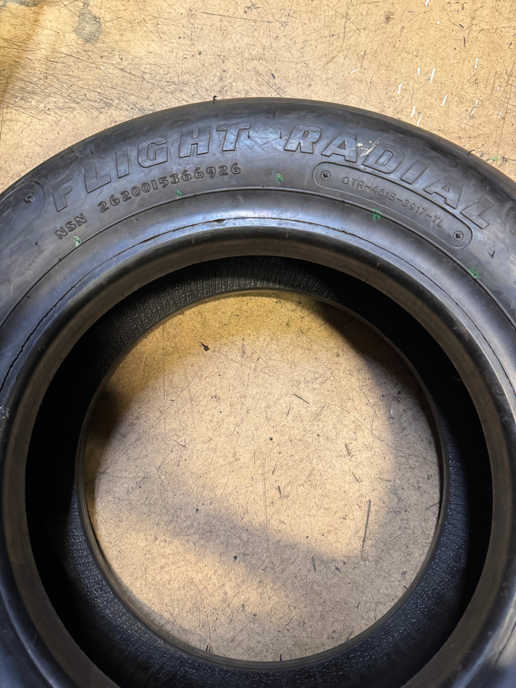 NOS GOODYEAR FLIGHT RADIAL ML BSW  25.5 8 14 20PLY AIRCRAFT TIRE 461B-3917-TL
