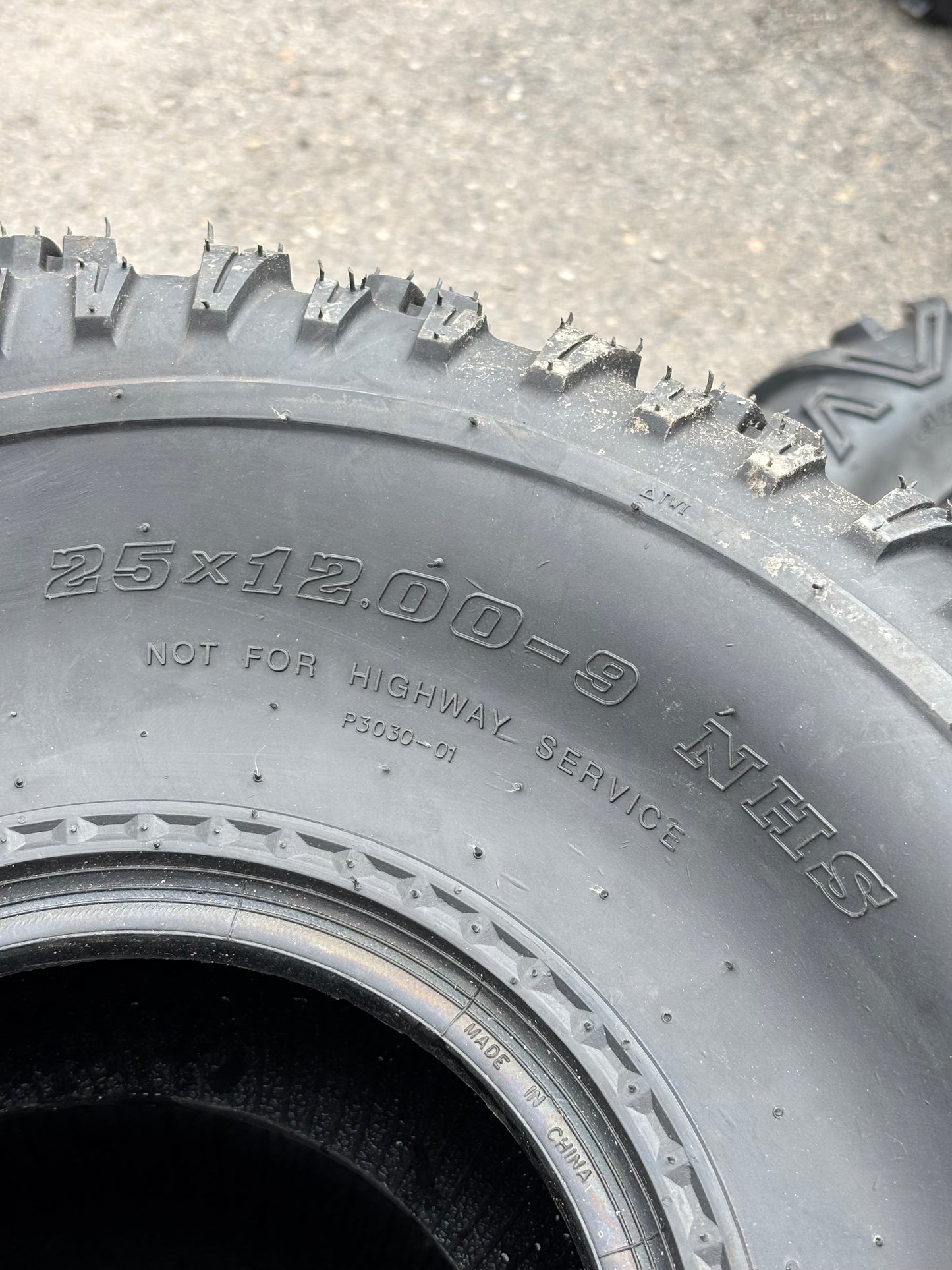 WANDA P3030 BSW LT 25 12 9 NHS 4PLY ATV/UTV TIRE 10242S