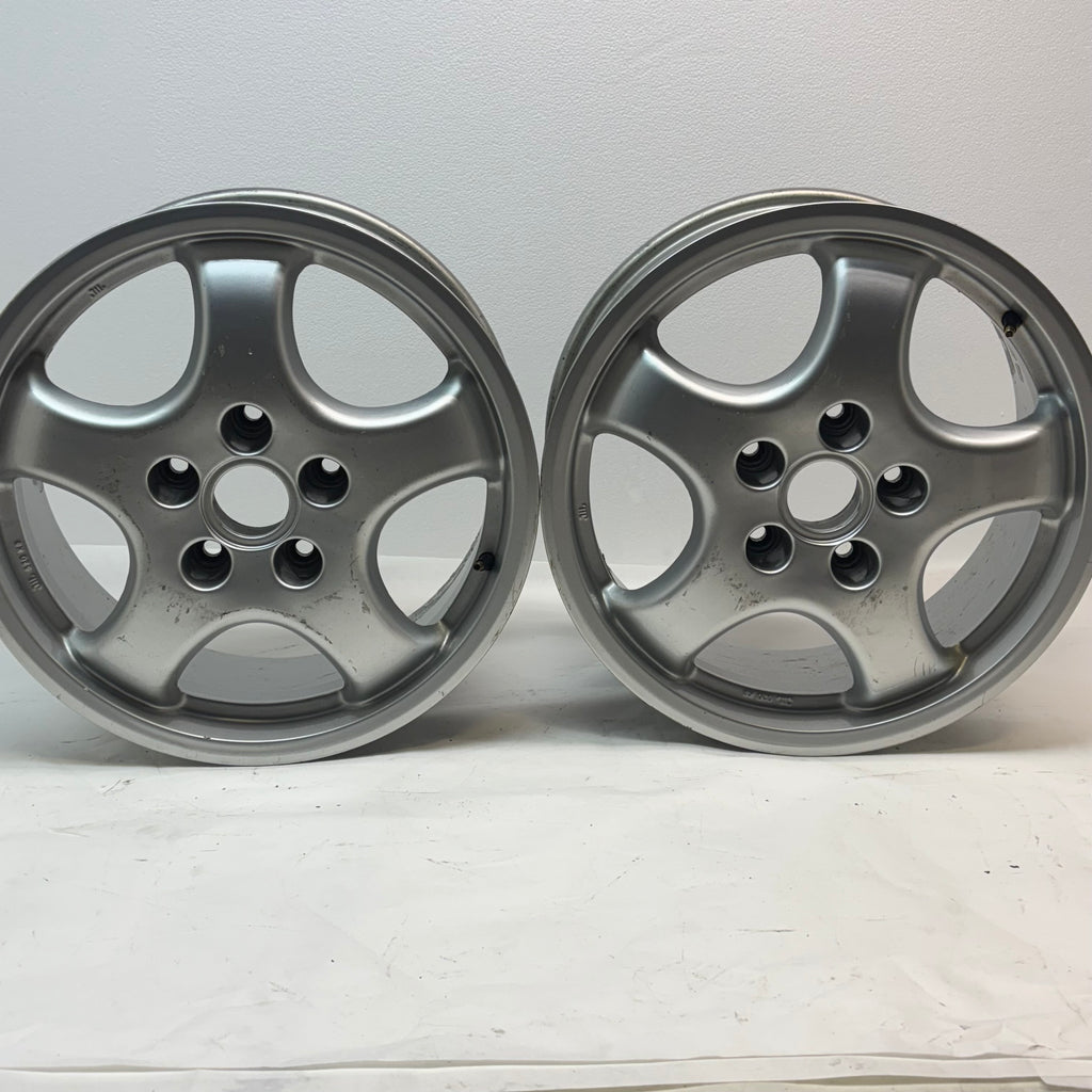 USED CUP 1 STYLE STAGGERED WHEELS FOR PORSCHE R:17X9 ET47 F: 17X7.5 ET52 MADE IN ITALY