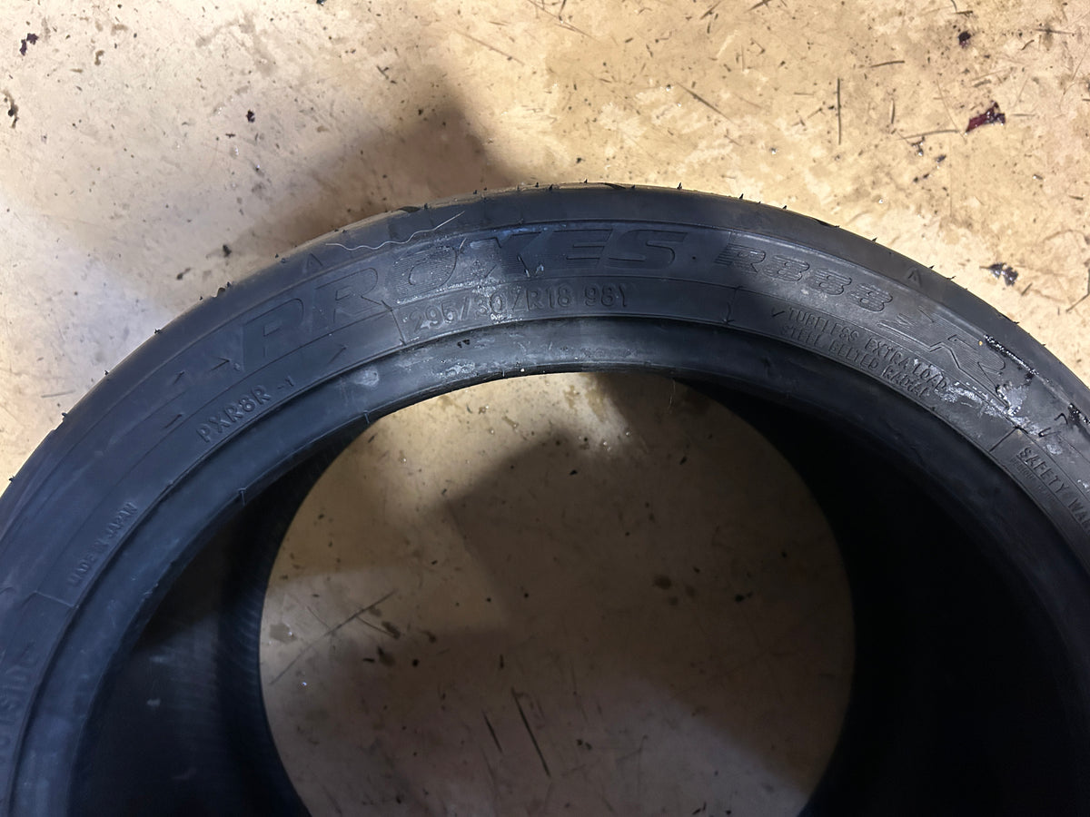 DTO 6.3/32" TOYO PROXES R888R BSW P 295 30  18 98Y  PERFORMANCE TIRE 104270