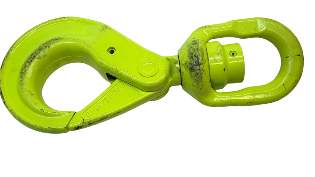 GUNNEBO 3/4" BKL-18/20-10 GRADE 100 SELF-CLOSING SWIVEL HOOK - 35273 LBS