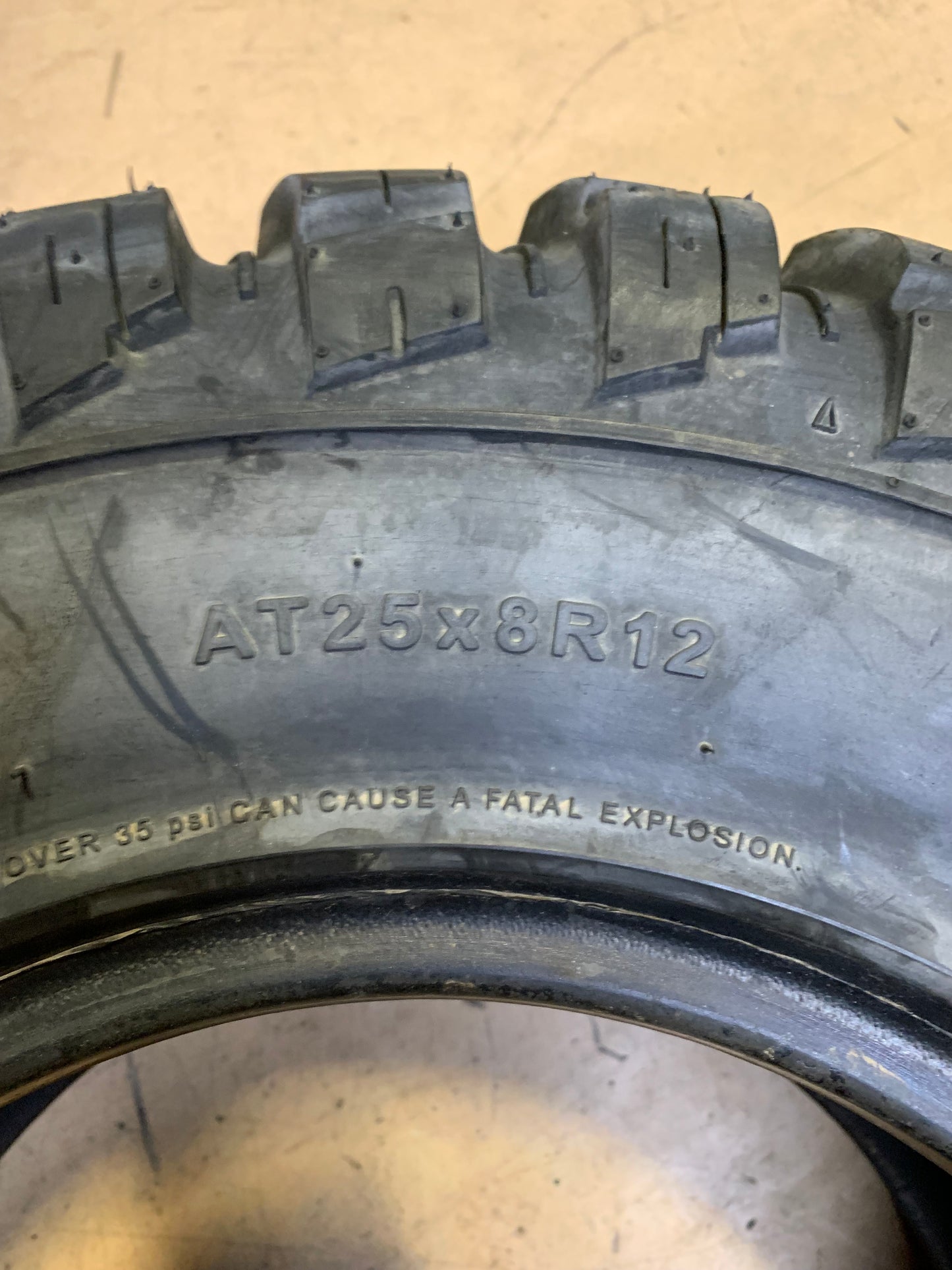 GBC MONGREL BSW AT  25 8 12 10 PLY ATV/UTV TIRE AM122508MG