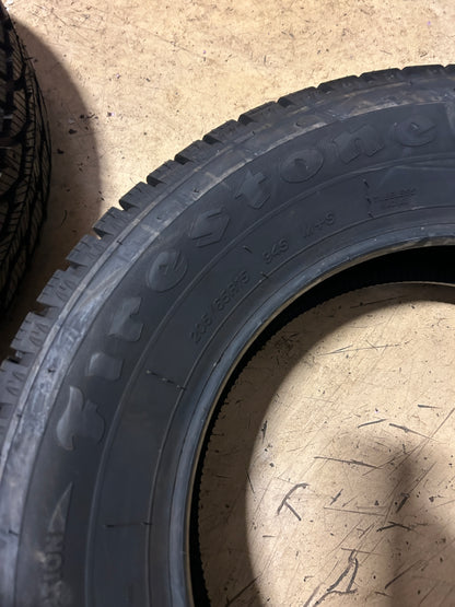 2 NOS FIRESTONE WINTERFORCE 2 BSW P 205 65 15 94S WINTER TIRE 148929