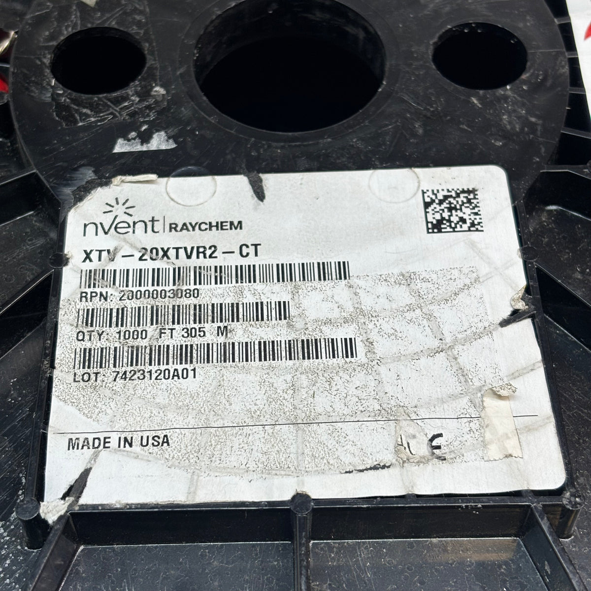 RAYCHEM SELF REGULATING TRACE HEATING CABLE 1000FT 20XTVR2-CT 2000003080