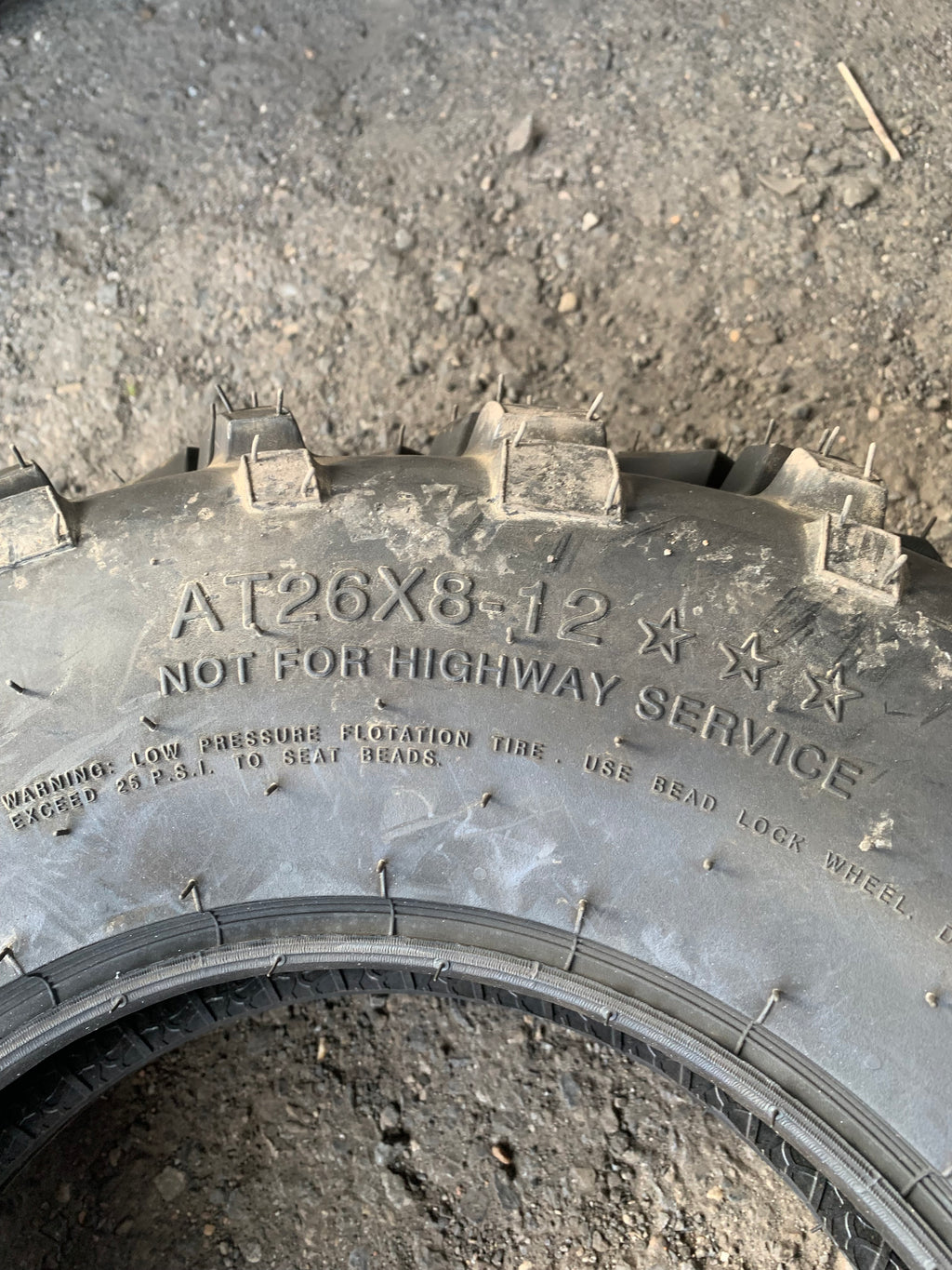 NOS CARLISLE AT489 XL BSW AT 26 8 12 ATV/UTV TIRE 560480