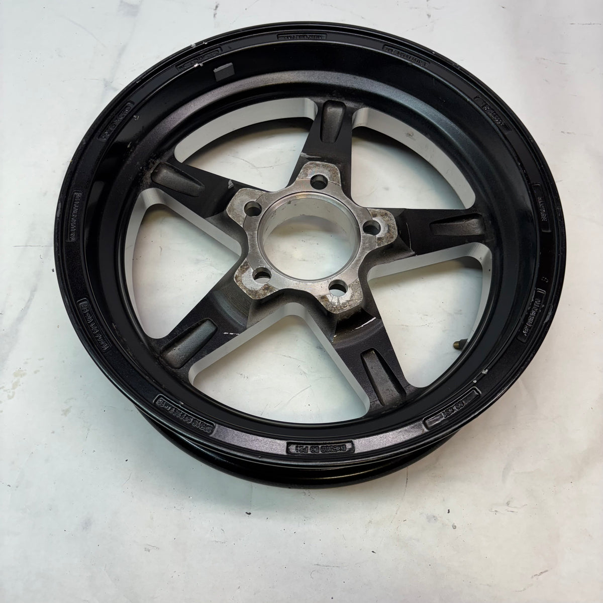 2 VISION SPORT STAR 571 WHEEL 15X4 5X114.3 GLOSS BLACK WITH MILLED CENTER -19MM
