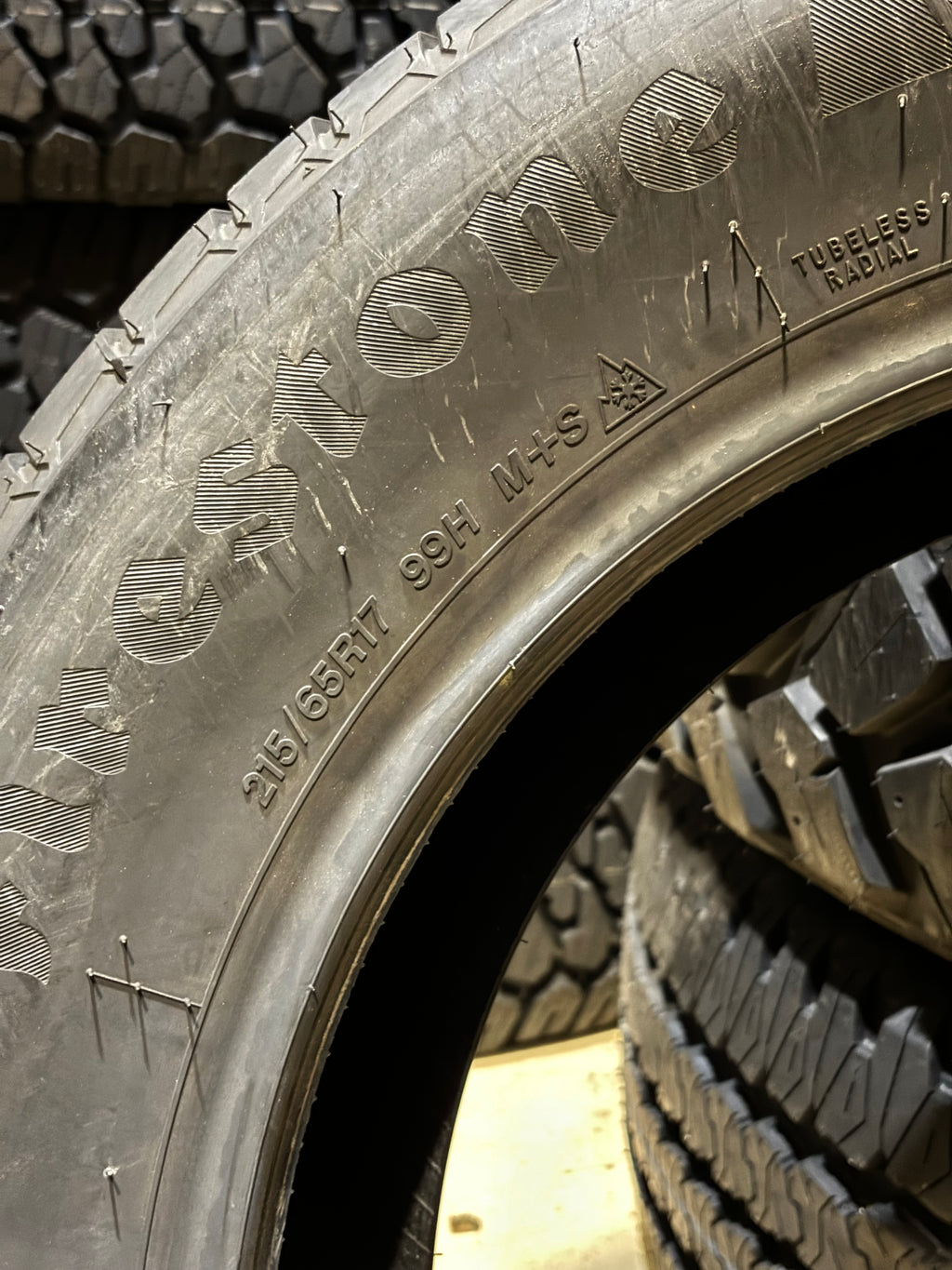 FIRESTONE WEATHERGRIP P 215 65 17 99H SL  ALL WEATHER TIRE 009170