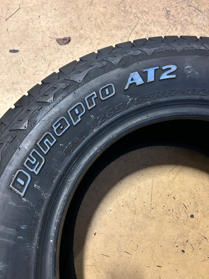 HANKOOK DYNAPRO AT2 OWL P 265 65 17 112T ALL TERRAIN TIRE 1023457