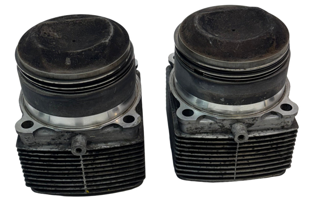 2 USED GENUINE PORSCHE 964 3.6L PISTONS, CYLINDERS, PINS, RINGS 95ZN6 ++++