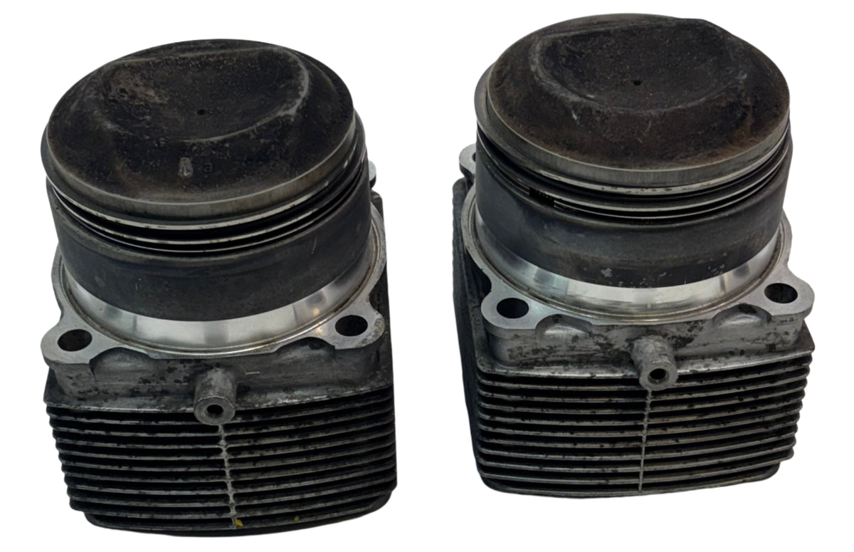 2 USED GENUINE PORSCHE 964 3.6L PISTONS, CYLINDERS, PINS, RINGS 95ZN6 ++++