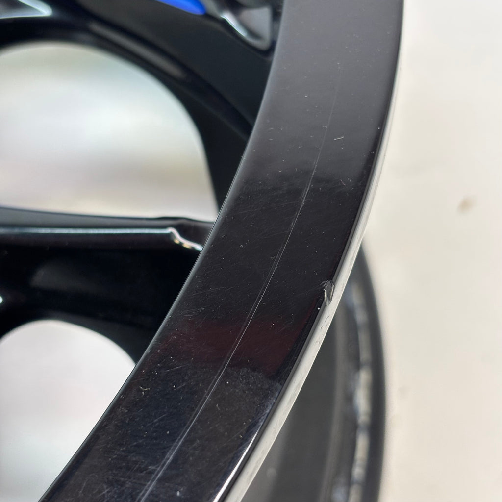 FUEL UTV ALUMINUM RIM D778 RUNNER UTV 18X7 5X156 ET13 GLOSS BLACK MILLED CANDY BLUE FINISH