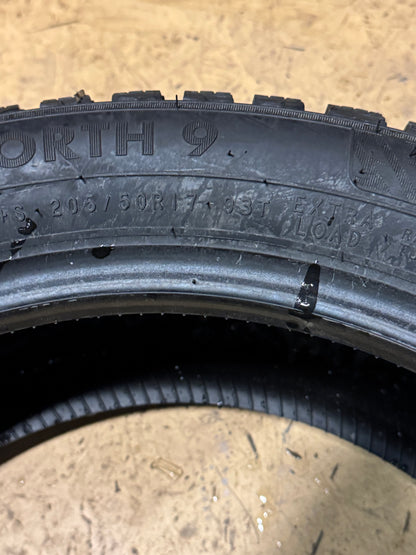 2 NOKIAN NORDMAN NORTH 9 STUDDED BSW P 205 50 17 93T XL WINTER TIRE TS32818