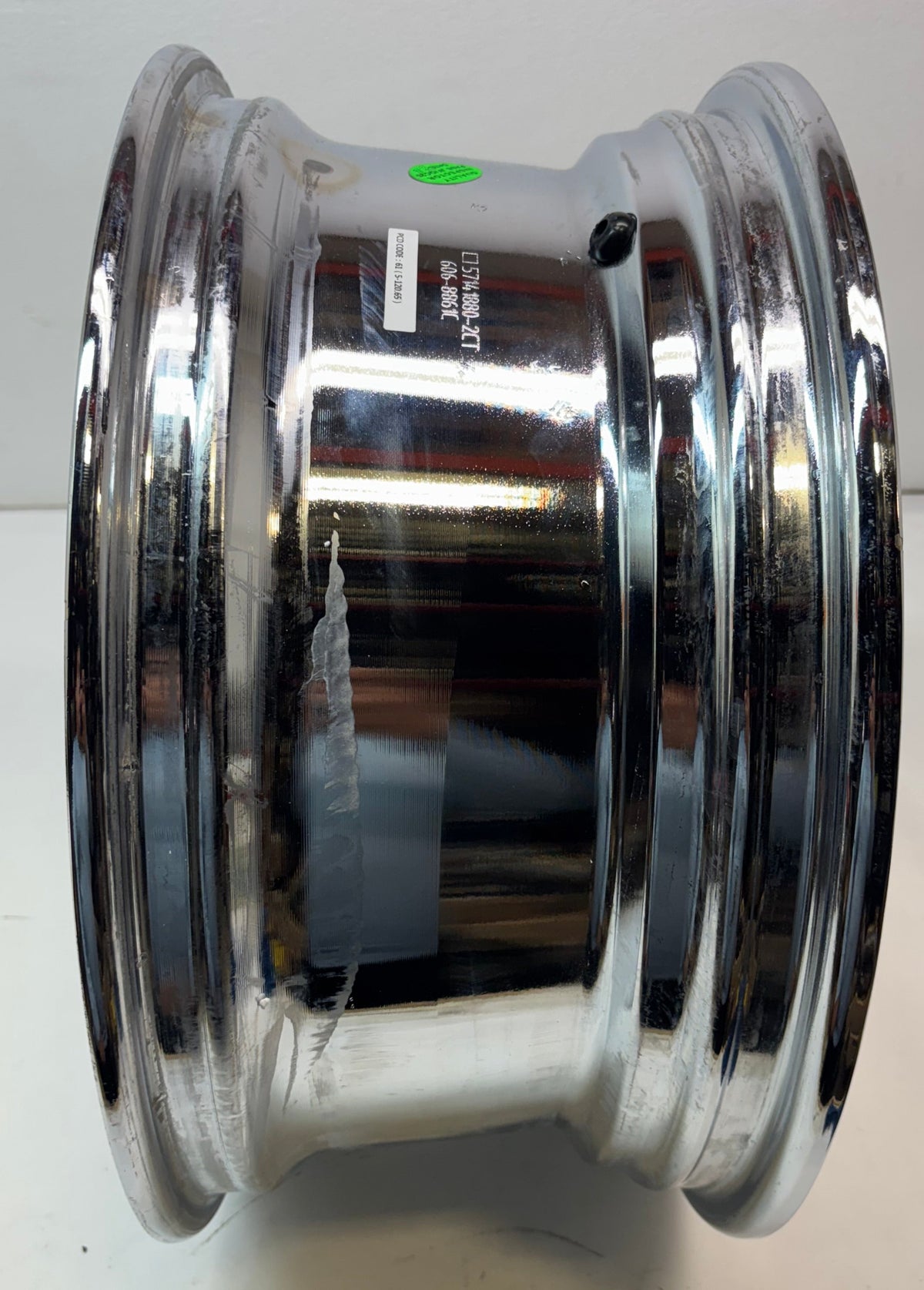RIDLER CUSTOM WHEELS 606 CHROME WHEEL WITH ALLOY STEE 18 X 8 5x4.75 0 MM OFFSET