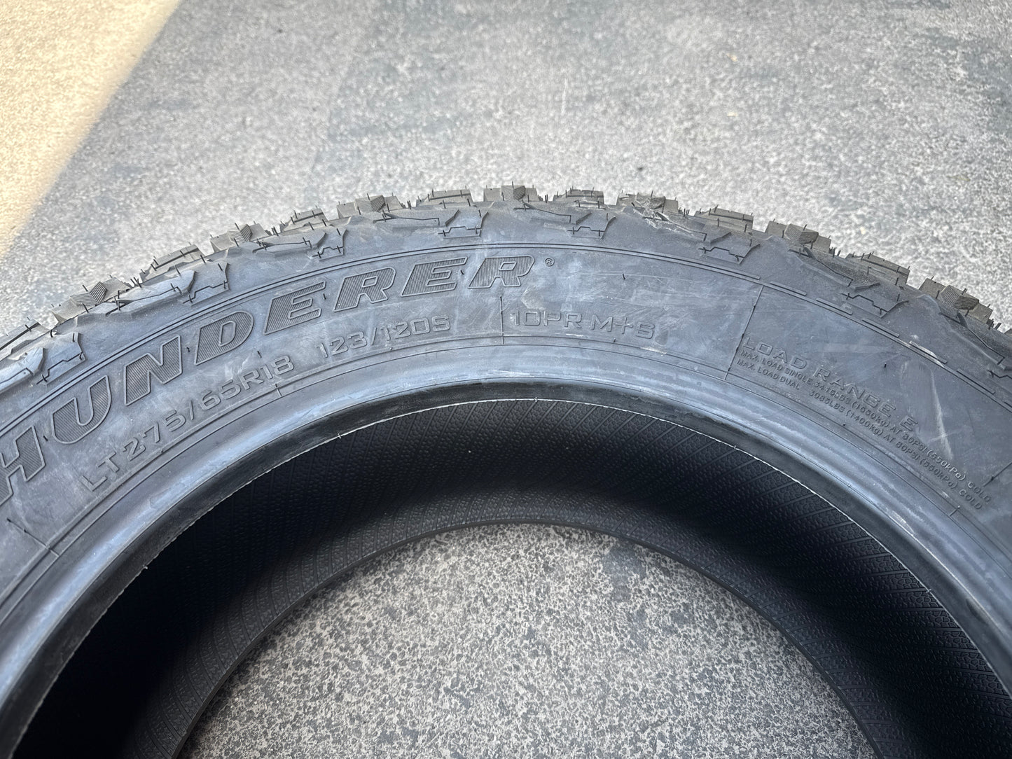 THUNDERER RANGER ATR LT 275 65 18 123/120S LRE 10PLY ALL TERRAIN TIRE TH1076