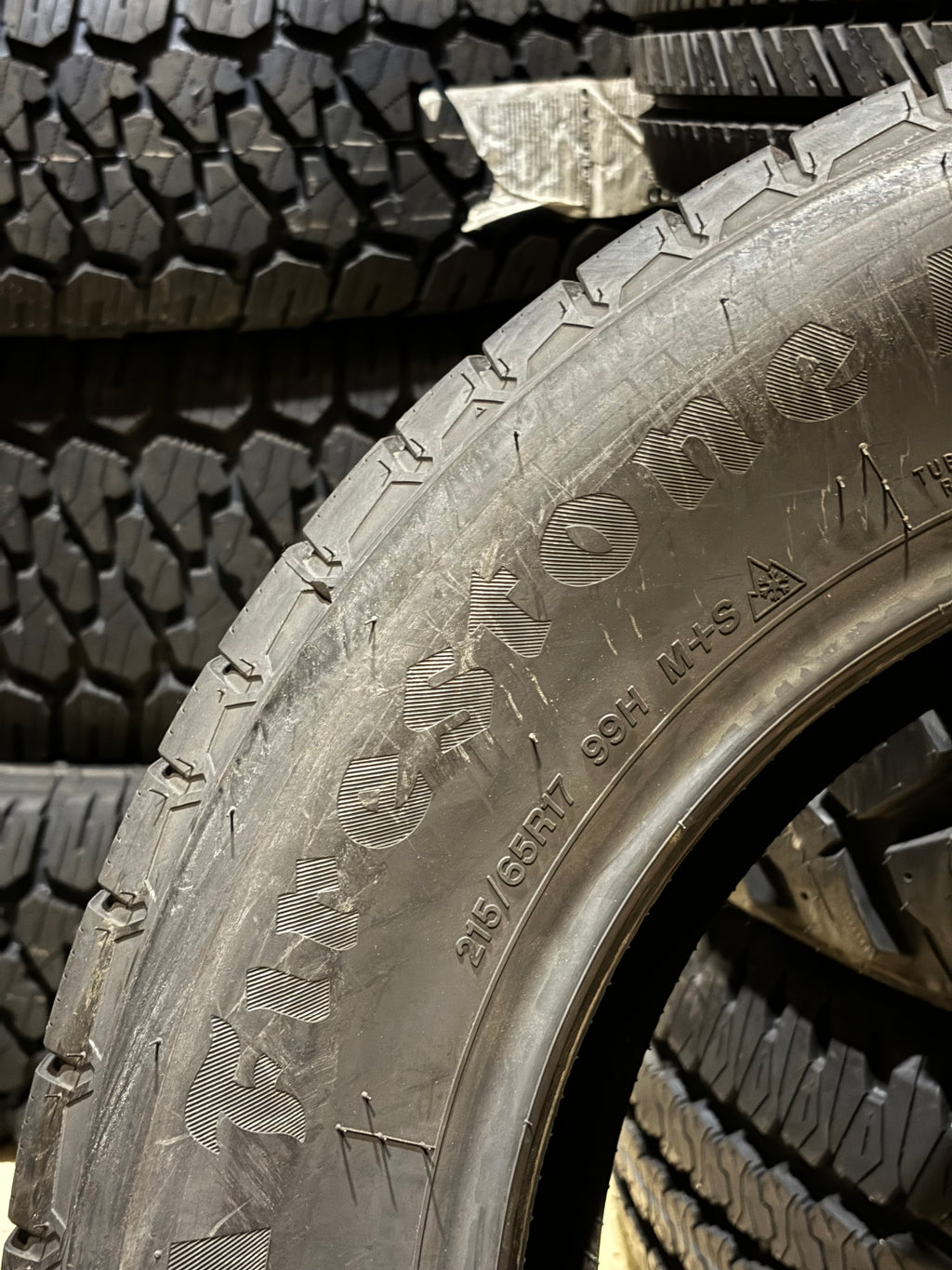 FIRESTONE WEATHERGRIP P 215 65 17 99H SL  ALL WEATHER TIRE 009170