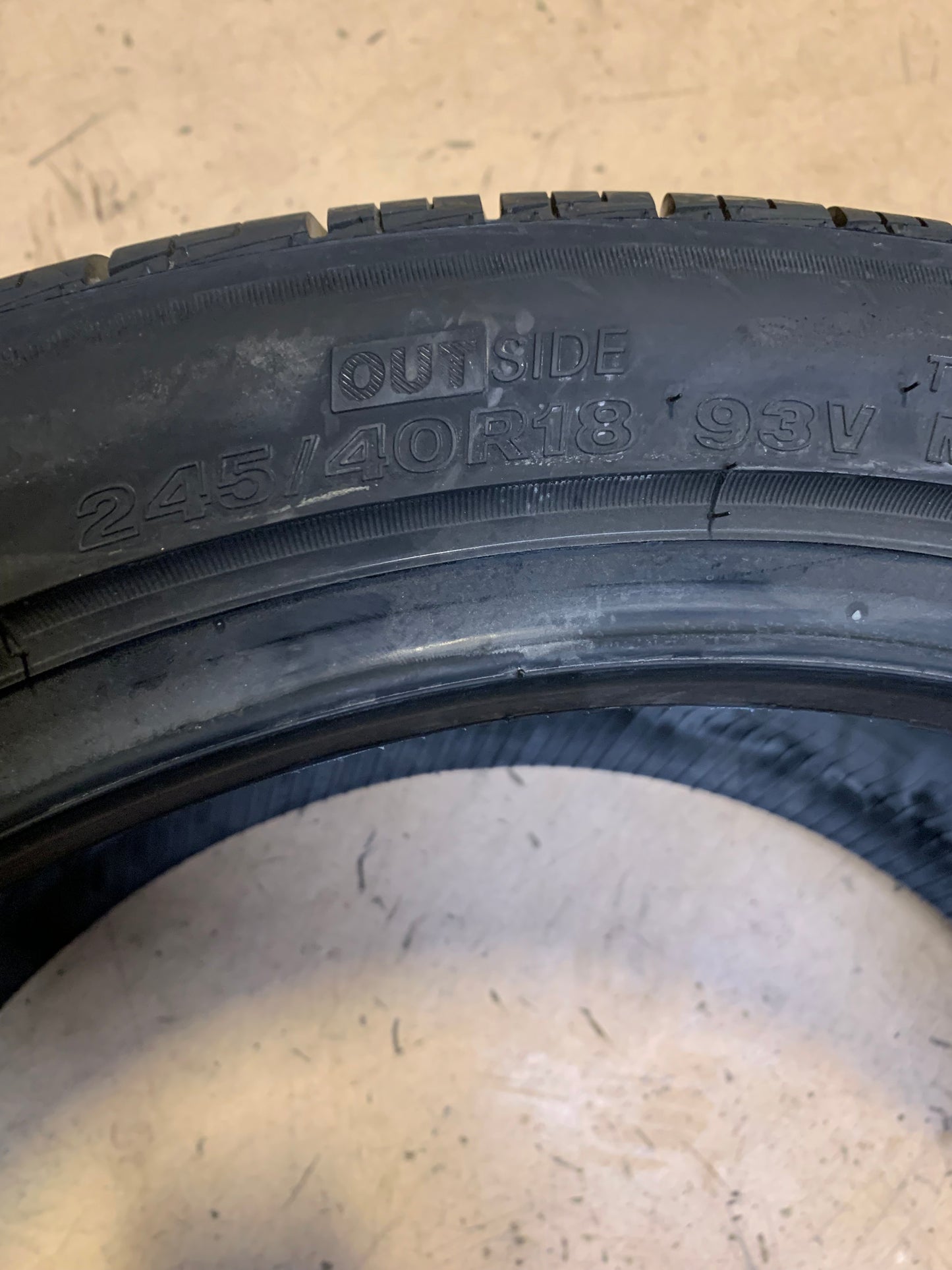 BRIDGESTONE TURANZA QUIET TRACK BSW P  245 40 18 93V ALL SEASON TIRE 000075