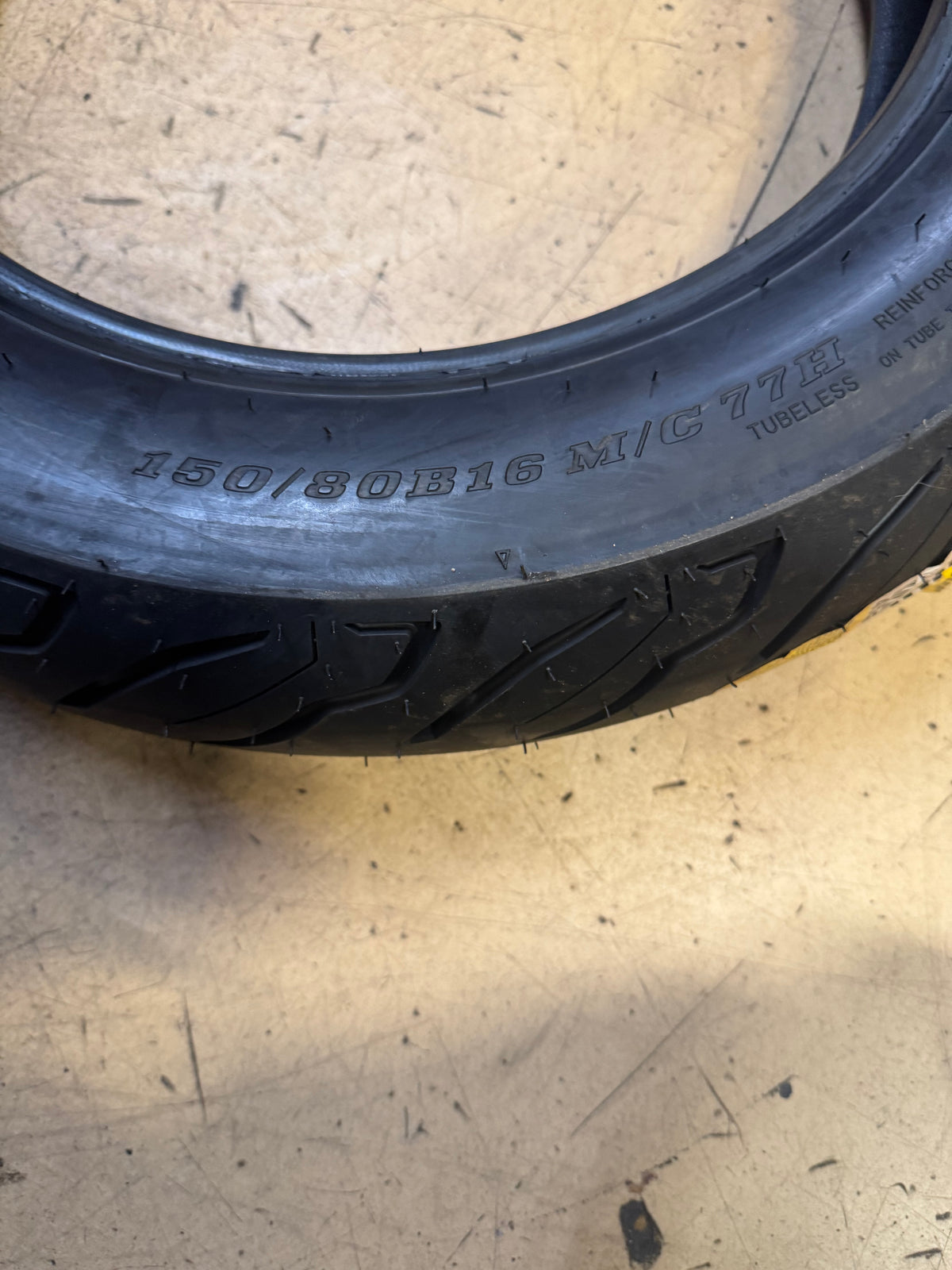 DUNLOP AE2 BSW 150 80 16 77H REAR MOTORCYCLE TIRE 45252466