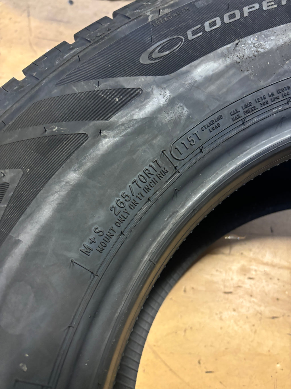 COOPER ENDEAVOR PLUS P 265 70 17 115T SL ALL SEASON TIRE 166269009