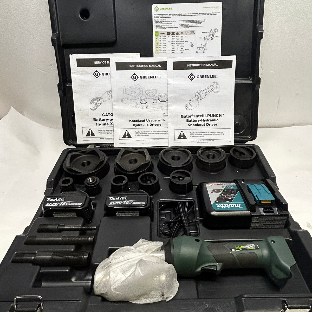 GREENLEE GATOR INTELLIPUNCH BATTERYHYDRAULIC KNOCKOUT DRIVER KIT  LS100X11SB4X