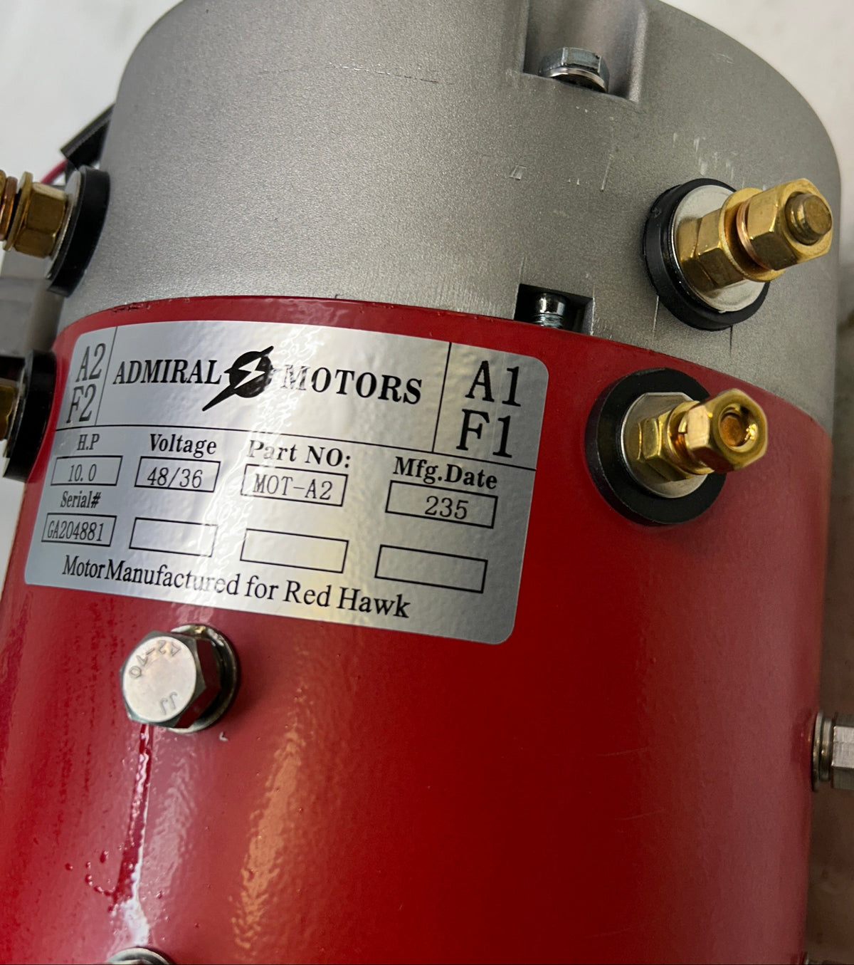 ADMIRAL MOTORS MOTOR FOR CLUB CAR IQ & PD Plus & Precedent  MOT-A2