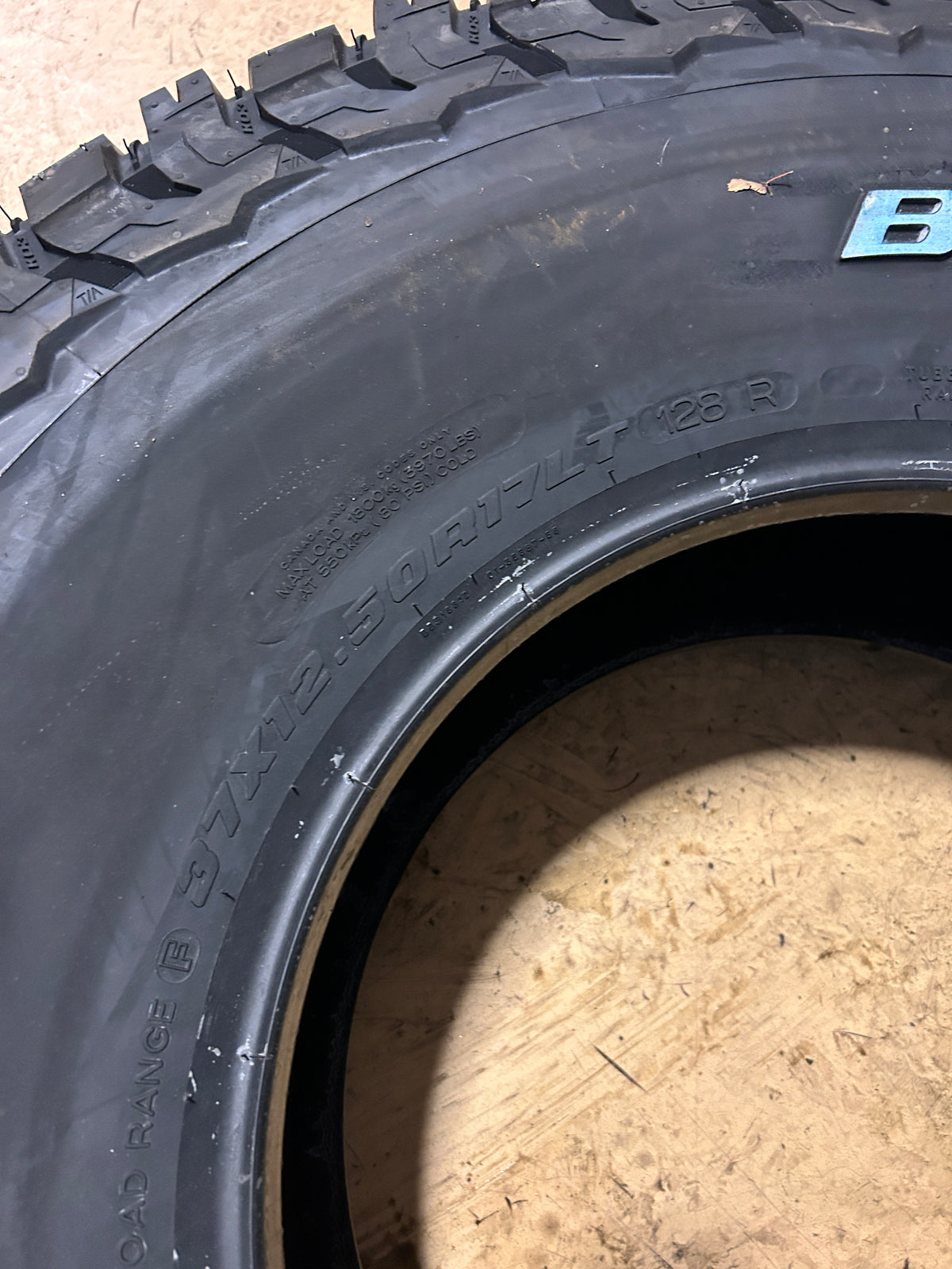 BFGOODRICH ALL-TERRAIN T/A KO3 RWL LT 37 12.5 17 128R 12PLY  TIRE 01080