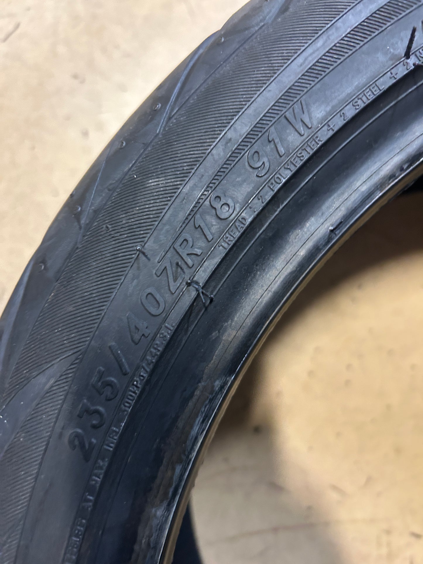 2 NOS FEDERAL 595RS-RR BSW P 235 40 18 91W RACING TIRE B4CL8DFA