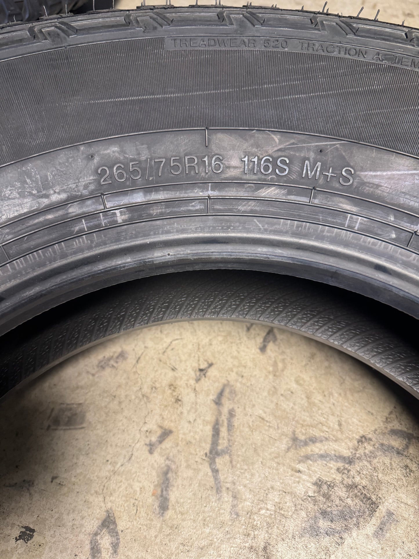 2 NOS FINALIST TERRENO A/T BSW P 265 75 16 116S ALL TERRAIN TIRE LLSUV039