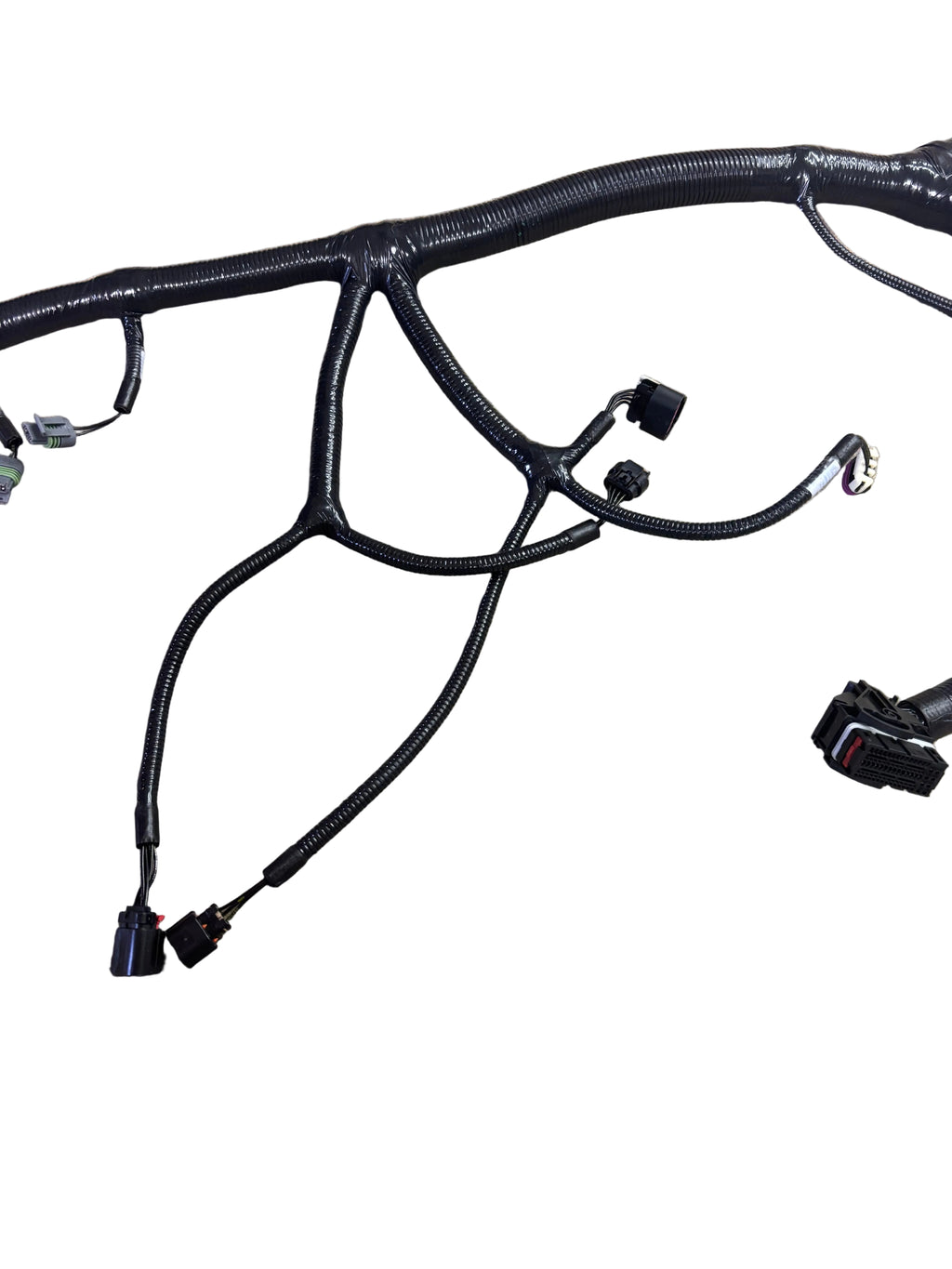 HEAVY DUTY WIRING HARNESS W/ MULTI-PIN CONNECTORS & HEAT SHIELDING