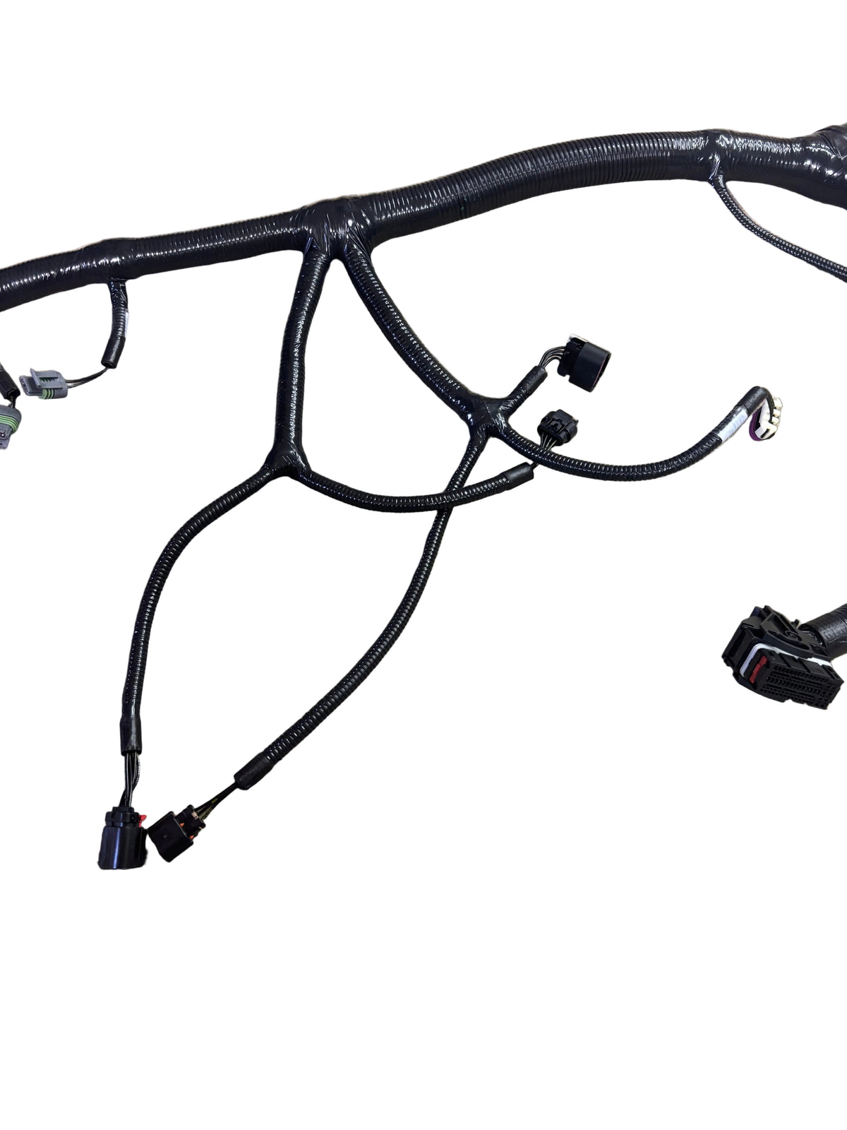 HEAVY DUTY WIRING HARNESS W/ MULTI-PIN CONNECTORS & HEAT SHIELDING