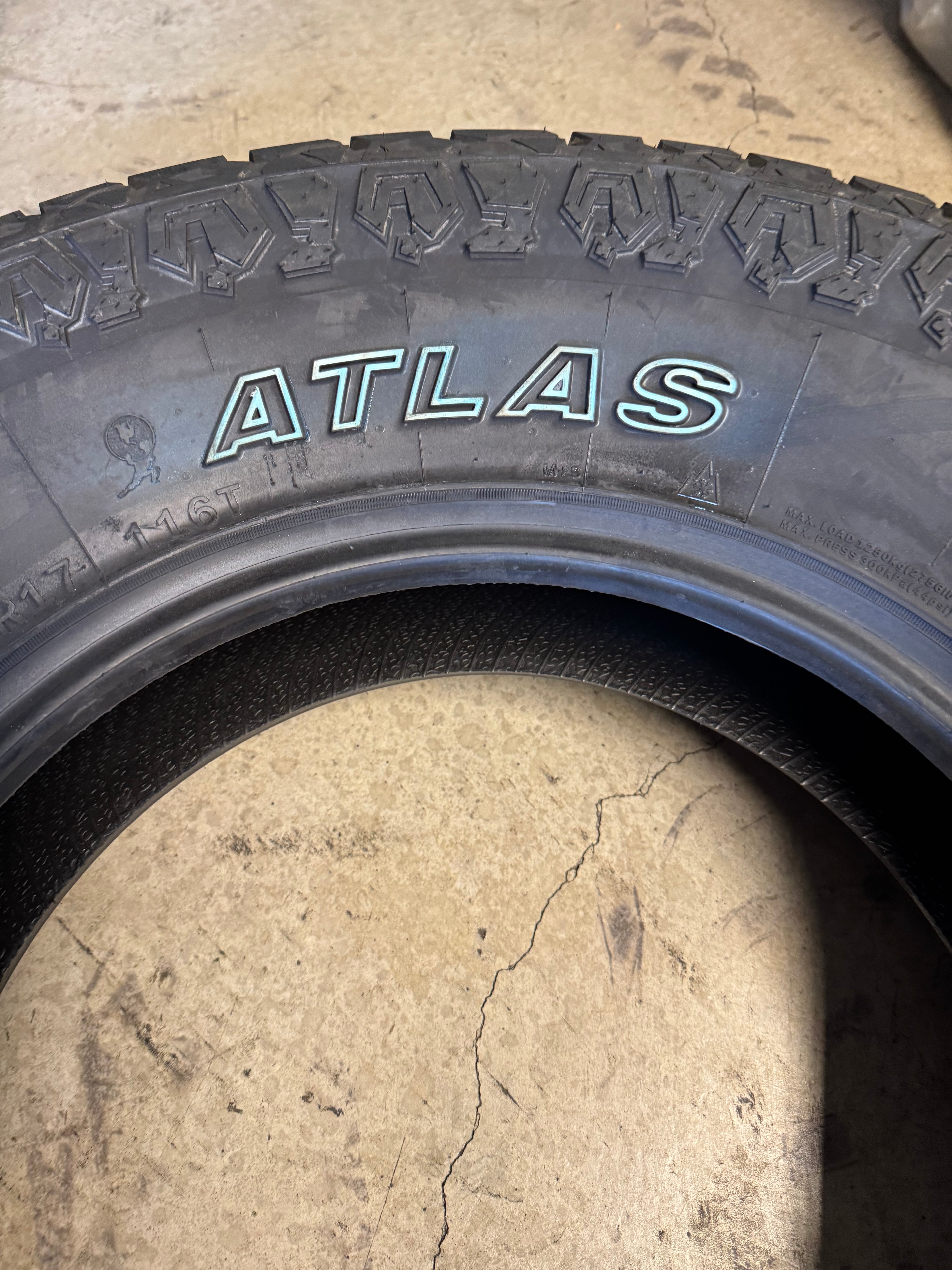 ATLAS PARALLER A/T OWL P 285 70 17 116T ALL TERRAIN TIRE 221023135
