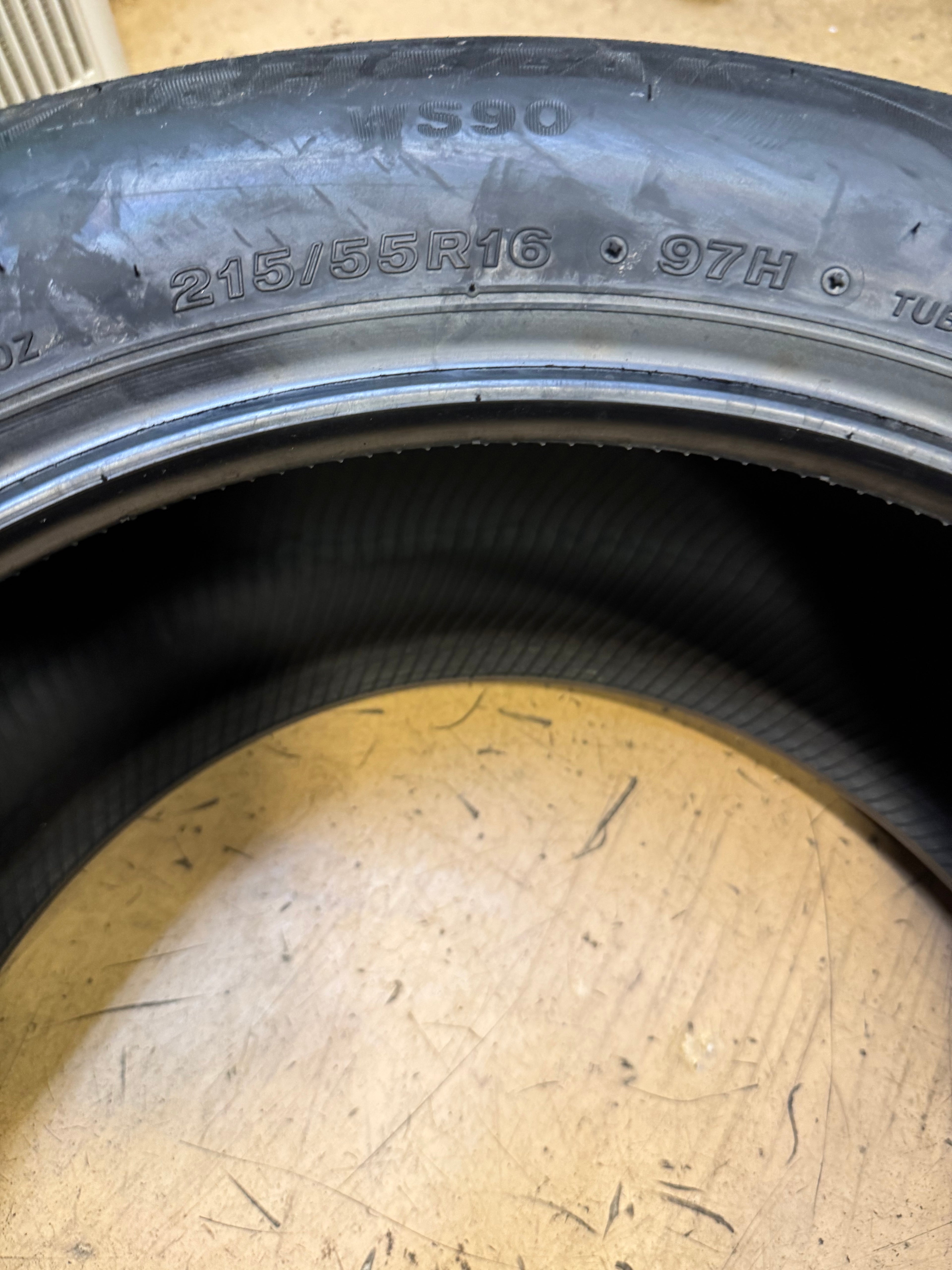 BRIDGESTONE BLIZZAK WS90 BSW P 215 55 16 97H XL WINTER TIRE 001118