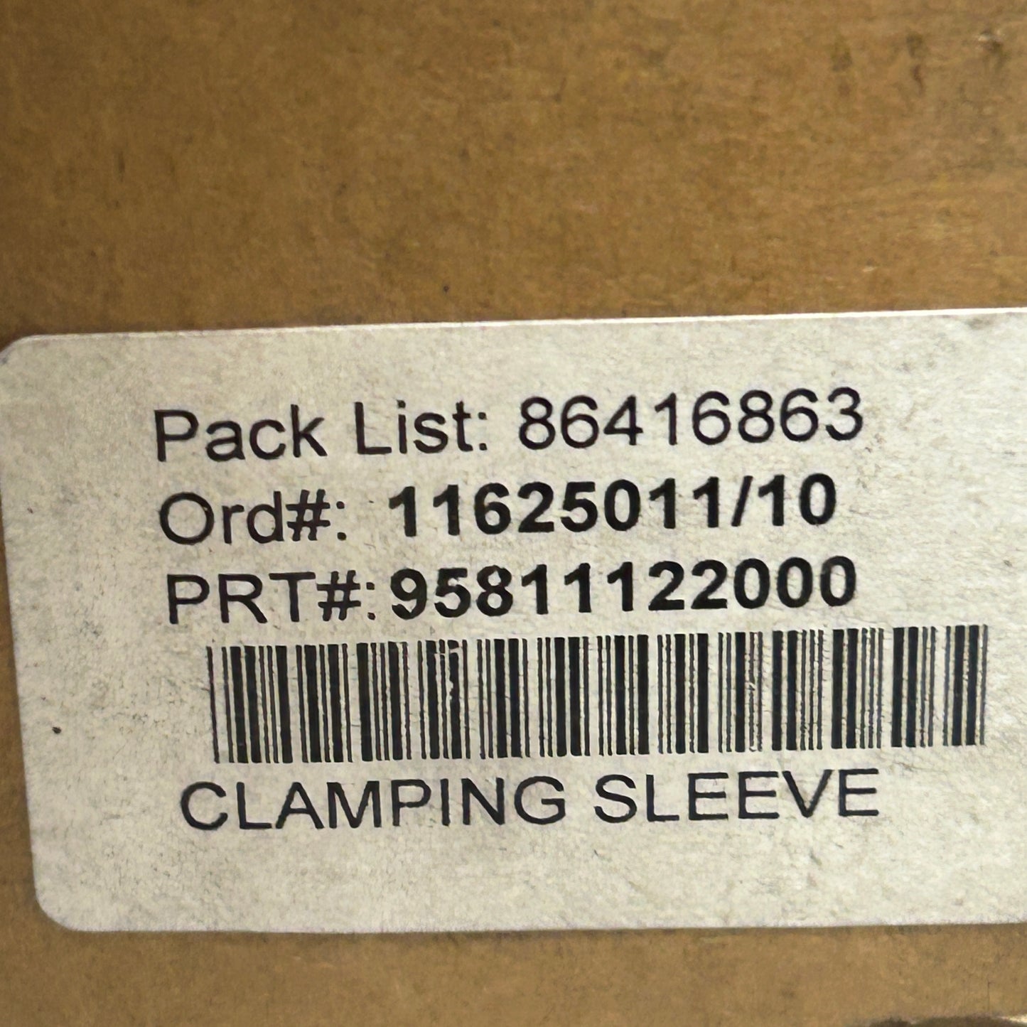 PORSCHE CAYENNE 2011-2014 EXHAUST COUPLING PIPE CLAMP 95811122000