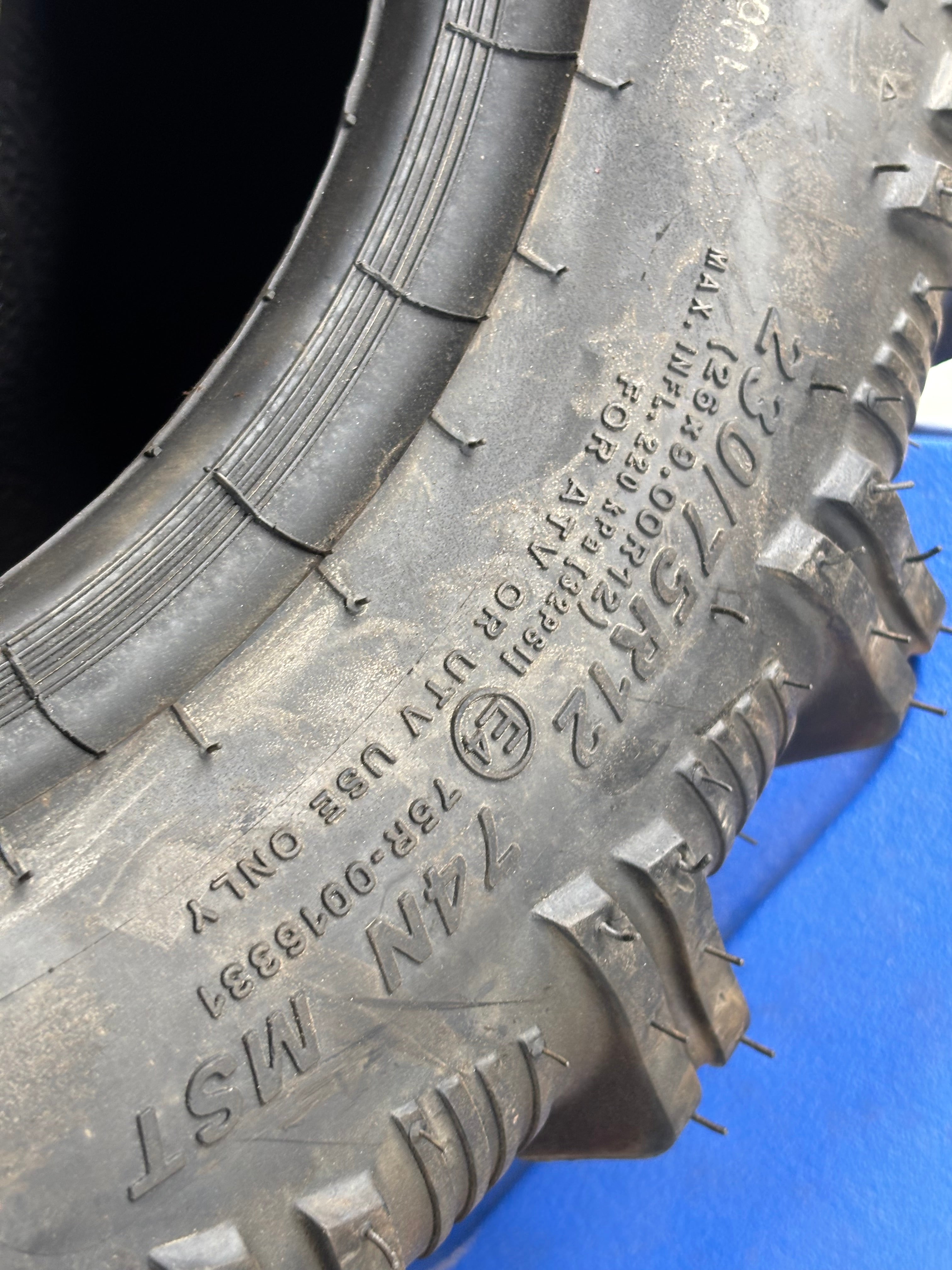 CARLISLE VERSA TRAIL ATR BSW AT 26 9 12 74N 6PLY ATV/UTV TIRE 6P02721