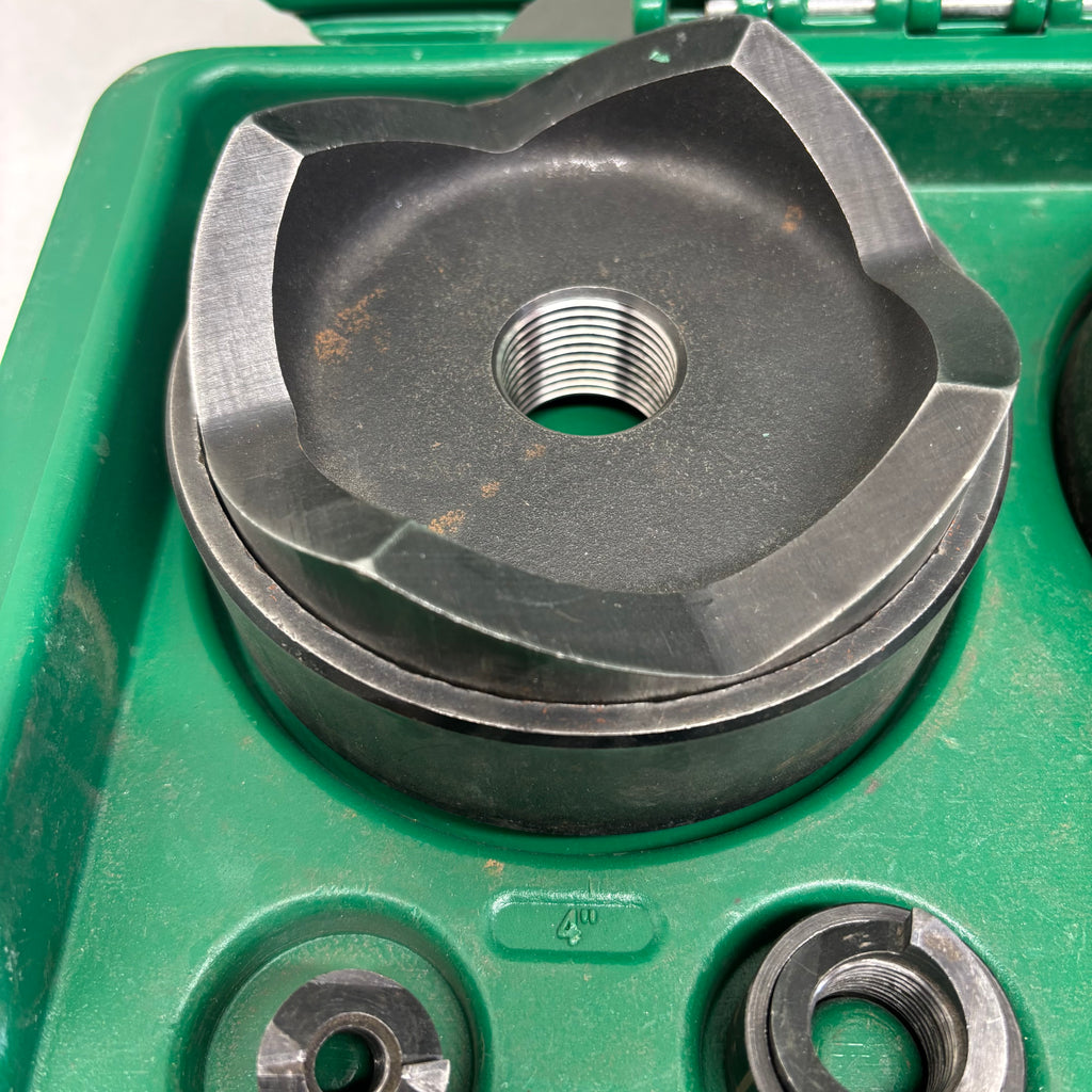 USED GREENLEE LS100X INTELLI-PUNCH 11-TON BATTERY-HYDRAULIC KNOCKOUT PUNCH KIT WITH SLUG-BUSTER
