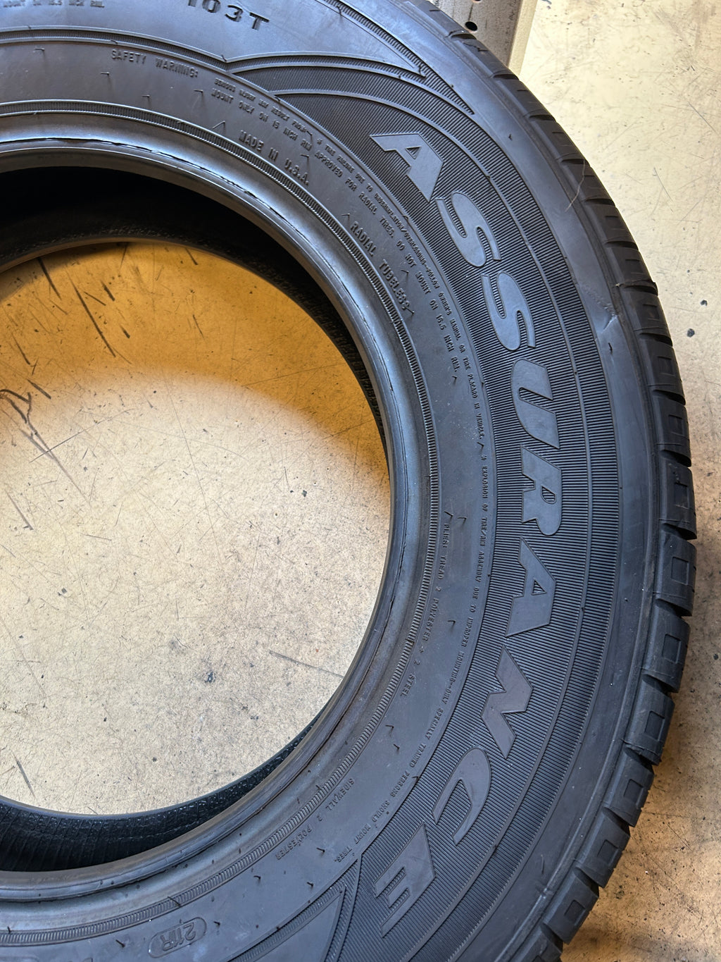 NOS GOODYEAR ASSURANCE ALL-SEASON BSW P 225 70 16 103T SL ALL SEASON TIRE 407378374