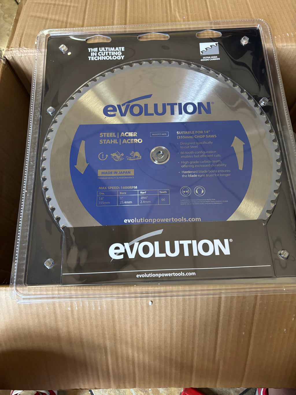 EVOLUTION POWER TOOLS 14-INCH CHOP SAW 15-AMP MOTOR  0-45" ‎080-0004 KSL ONLY