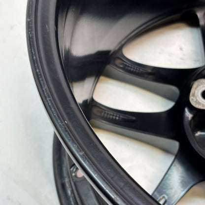 4 USED PORSCHE STAGGERED WHEEL SET F-17X6.5 ET 55 R- 17X12 ET 50 98736212601 98736212206