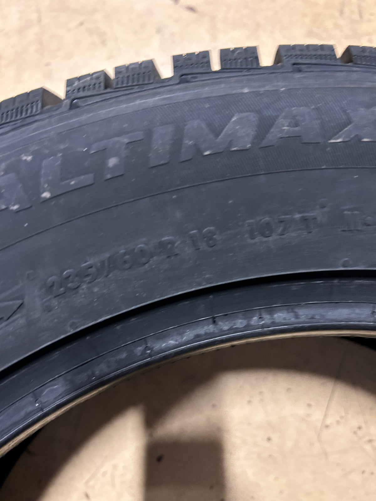 2 GENERAL ALTIMAX ARCTIC 12 BSW P 235 60 18 107T XL WINTER TIRE 15503070000