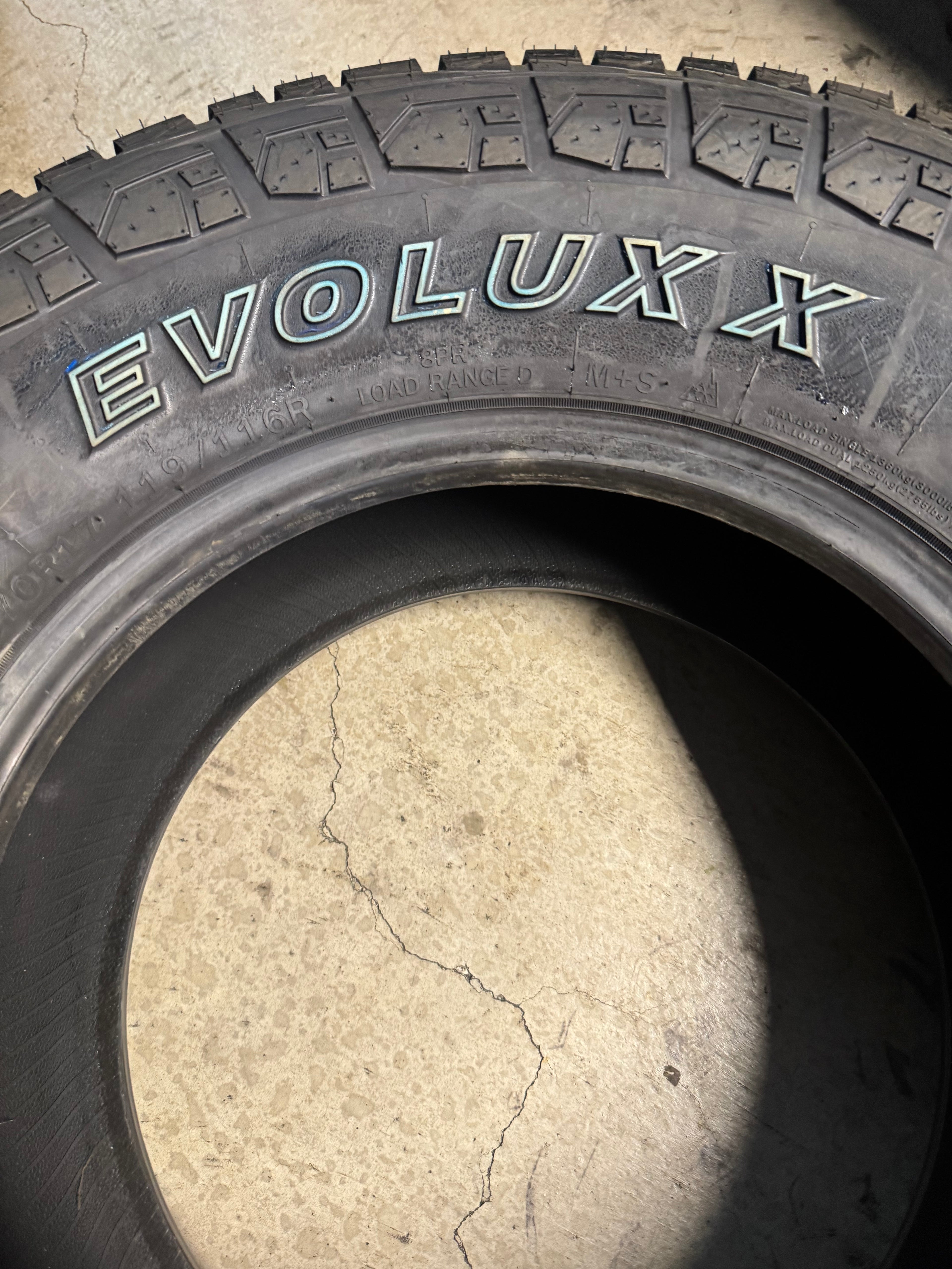 2 EVOLUXX  ROTATOR A/T OWL LT 305 70 17 119/116R 8PLY ALL TERRAIN TIRE 221021101