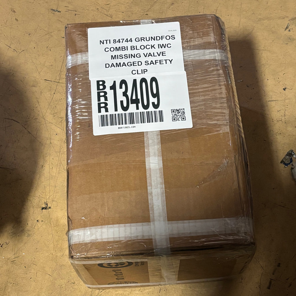 NTI 84744 GRUNDFOS COMBI BLOCK IWC MISSING VALVE DAMAGED SAFETY CLIP