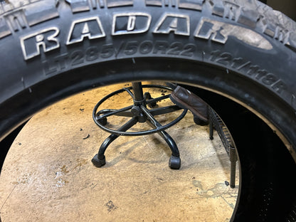 RADAR RENEGADE A/T5 BSW LT 285 50 22 121/118R 10PLY ALL TERRAIN TIRE RZD0153