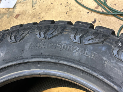 2 ARISUN ARRESTA R/T ZG07 BSW LT 33 12.5 20 114Q 10PLY RUGGED TERRAIN TIRE TH42416