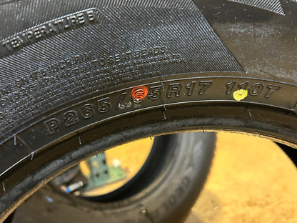 YOKOHAMA  GEOLANDER A/T G015 BSW P 265 65 17 110T ALL TERRAIN TIRE 110101525