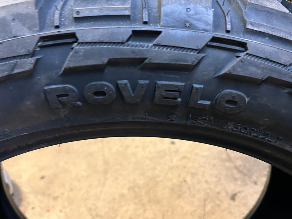 ROVELO RIDGETRAK R/T RT01 STUDLESS BSW LT 33 12.5 22 114Q 12PLY ALL TERRAIN TIRE 1600426K