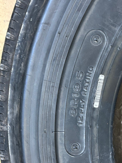 BRIDGESTONE V-STEEL R187 BSW  8 19.5 12PLY TRAILER TIRE 267775