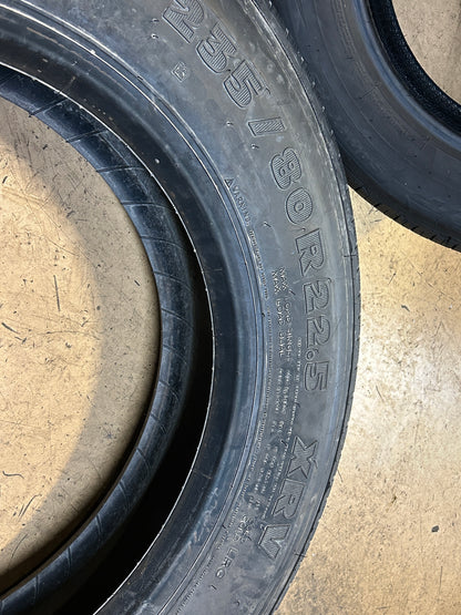 4 MICHELIN XRV BSW  235 80 22.5 ALL POSITION TIRE 87511