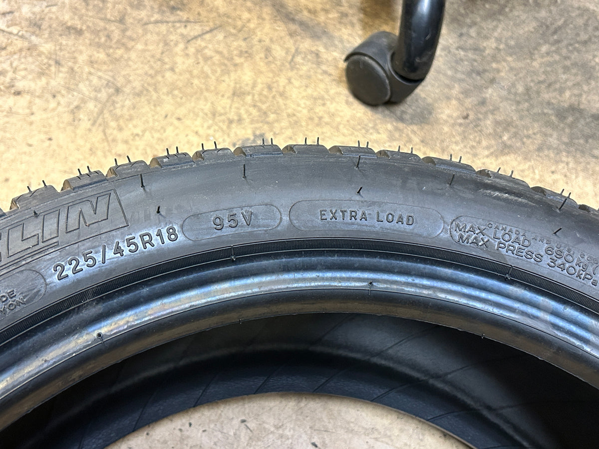 MICHELIN PILOT ALPINE PA4 BSW P 225 45 18 95V XL UHP TIRE 86758