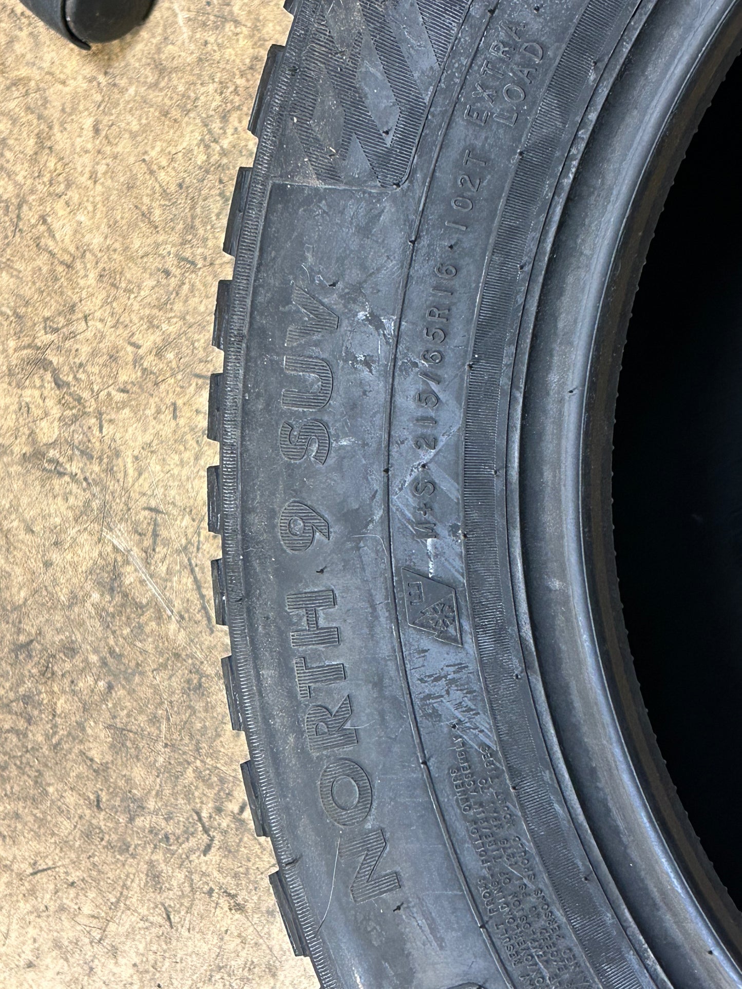 2 NOKIAN NORDMAN NORTH 9 SUV STUDDED BSW P 215 65 16 102T XL WINTER TIRE TS32824