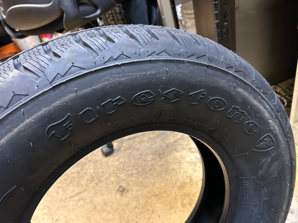 FIRESTONE WINTERFORCE CV BSW P 225 75 16C 121/120R 10PLY WINTER TIRE 011490