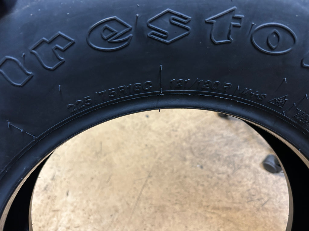 FIRESTONE WINTERFORCE CV BSW P 225 75 16C 121/120R 10PLY WINTER TIRE 011490